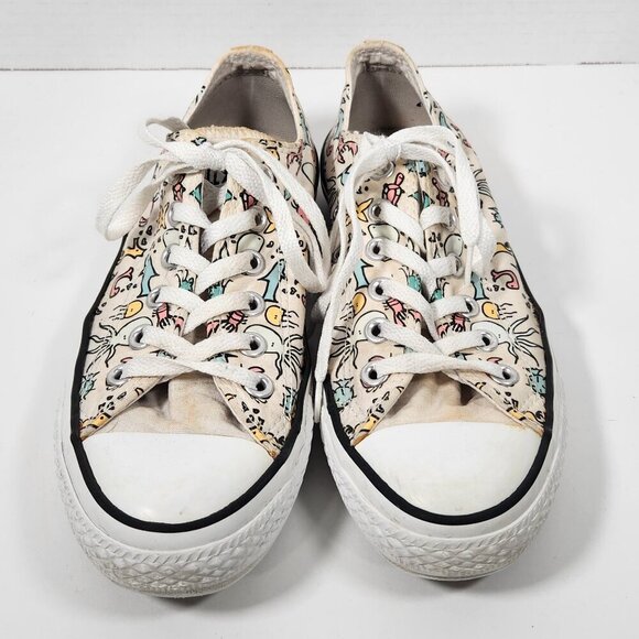 Converse All Star Low Sea Creature Shoes Men’s 6 Women’s 8- Stained - Picture 2 of 4